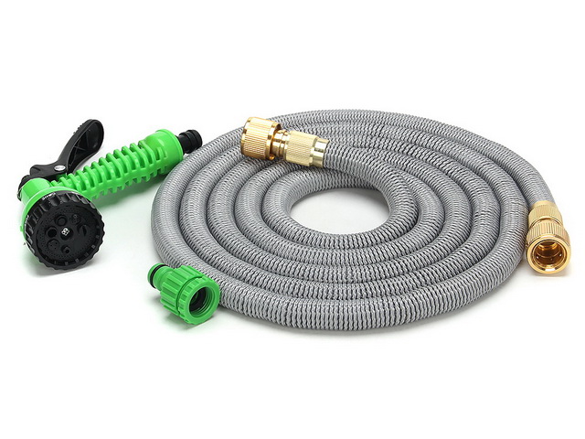 Шланг поливочный растягивающийся 7,5м латекс, латунь 168-022 г