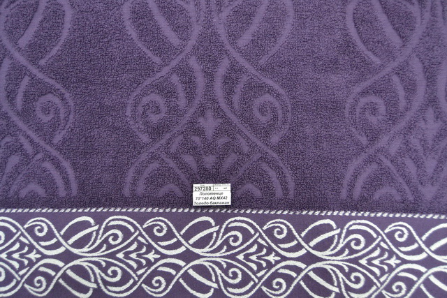 Полотенце 70*140 AQ MX42 Толедо баклажан А 08