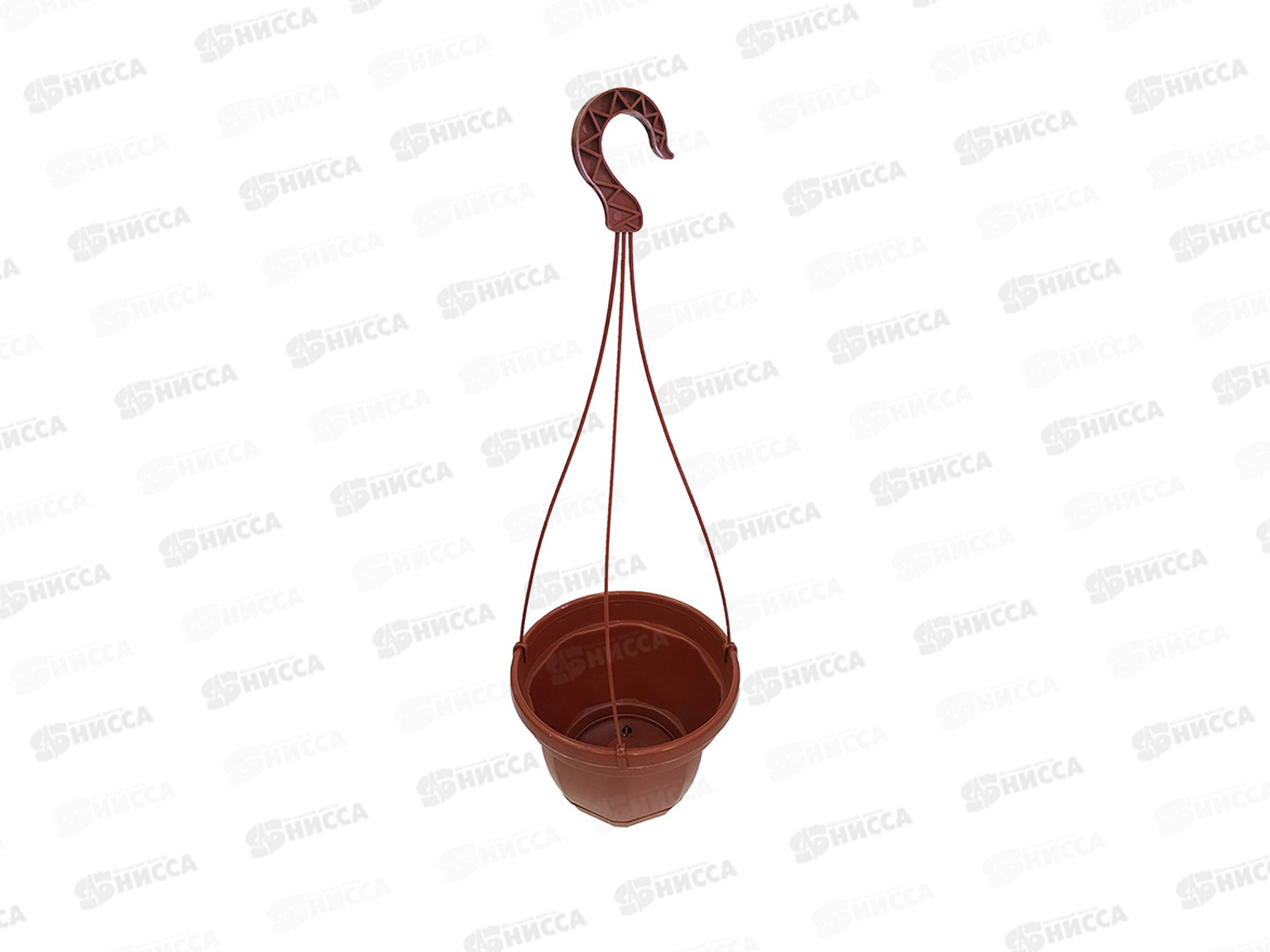 Кашпо НИКА с подвесом и поддоном 230мм 4л Терракот *30 МП