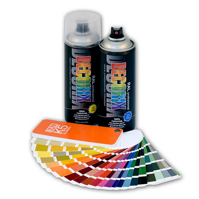 Аэрозольная эмаль RALPROFESSIONAL DECORIX, 520мл, RAL1018, цинково-жёлтый *12