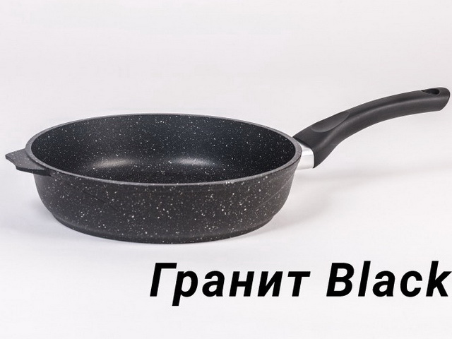 Сковорода ГРАНИТ Антипригарное покрытие black 26см 26802