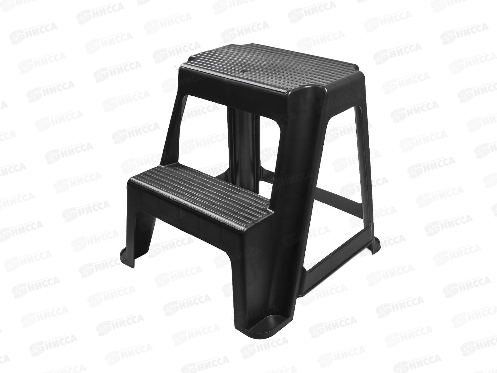 Табурет универсальный  со ступенькой Черный  М2296 *1