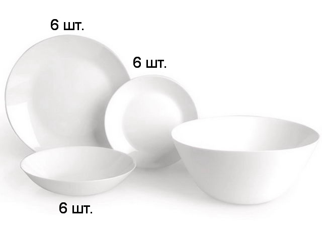 Столовый набор 19 предметов Зели L4123