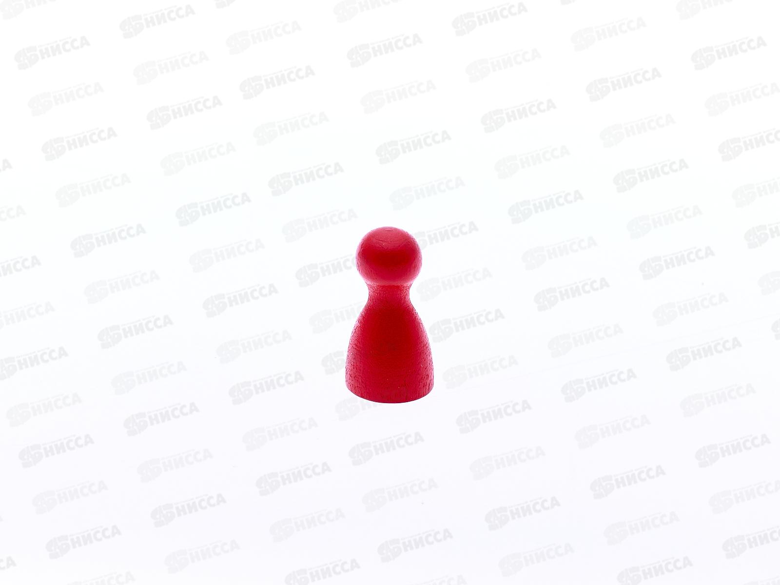 Фишка деревянная для настольных игр красная 2,5см, Р00102 *100