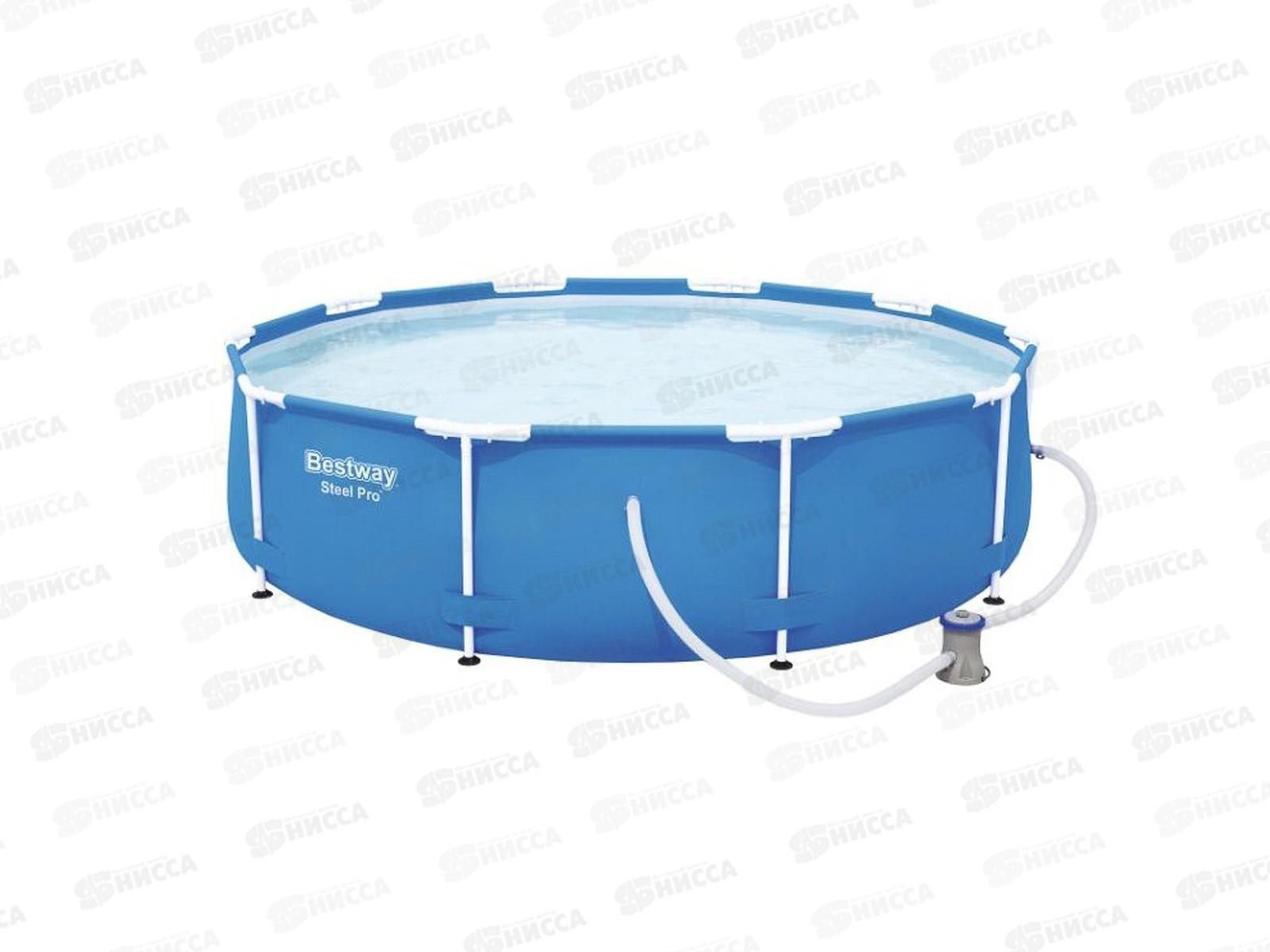 Бассейн 56679 (305*76см) каркасный с насосом фильтром Bestway