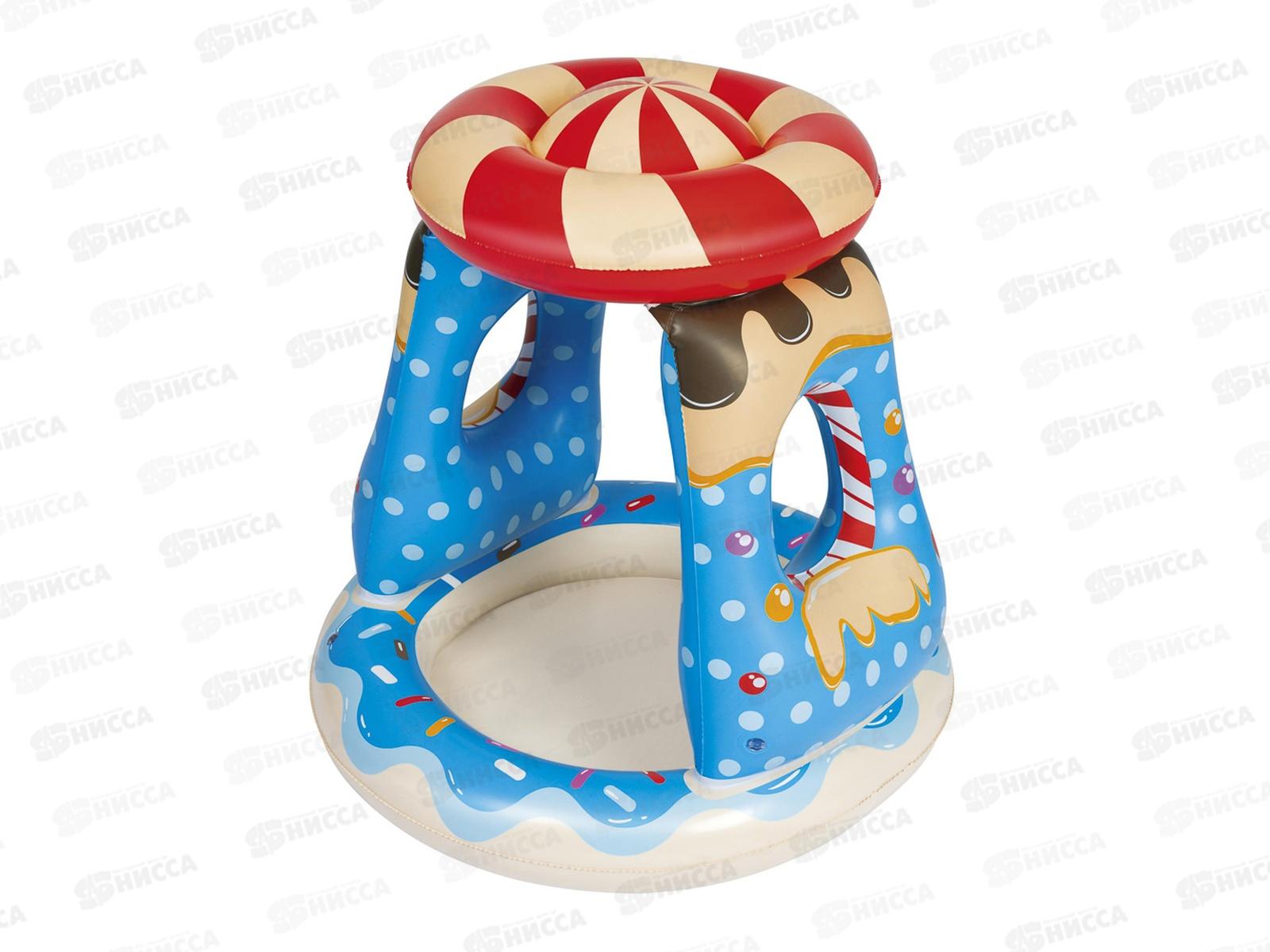 Бассейн 52270 (91*91*89см) Конфетка с навесом от 2лет 013-056 г