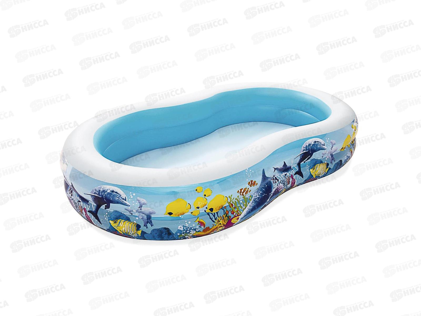 Бассейн 54118 (262*157*46см) Подводный мир от 3лет Bestway *3