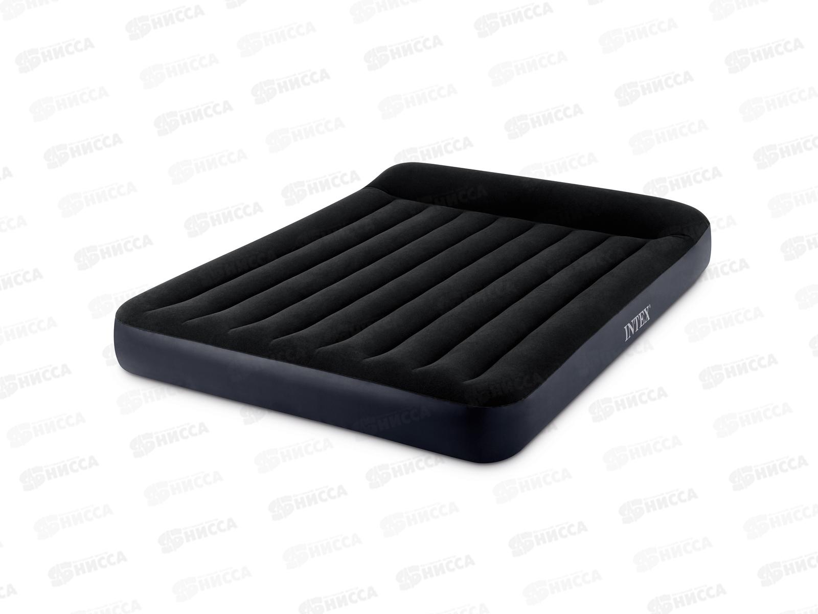 Кровать надувная 64143 152*203*25см подголовник INTEX  *3