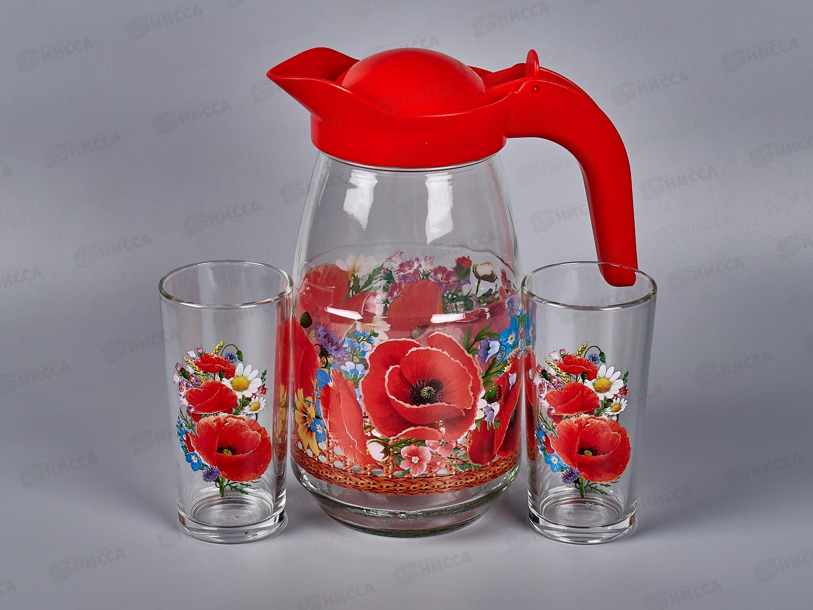 Набор для воды 3предмета 1607/2-Д Маковое поле*4