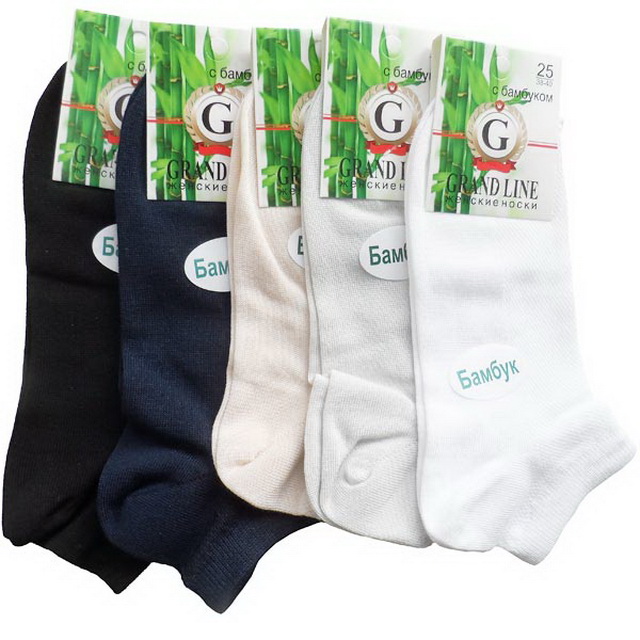 Носки женские ЖС-70 GRAND LINE сетка короткий р-25