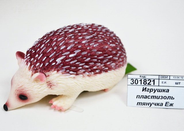 Игрушка пластизоль тянучка Еж А180-DB &quotИГРАЕМ ВМЕСТЕ&quot 9,5см *40