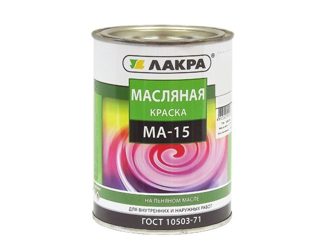 Краска Лакра МА-15 белый 0,9кг, СРОК ДО 04.26 *14  Л