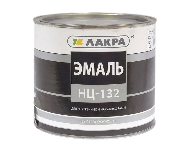 ЭМАЛЬ ЛАКРА НЦ-132 Серый 1,7кг, ДО 07,25    *6   Л