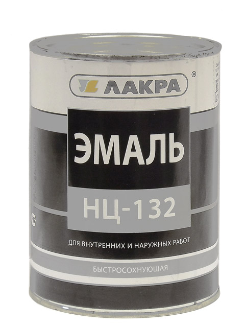 ЭМАЛЬ ЛАКРА НЦ-132 Серый 0,7кг, СРОК ДО 10.25 Л   *14