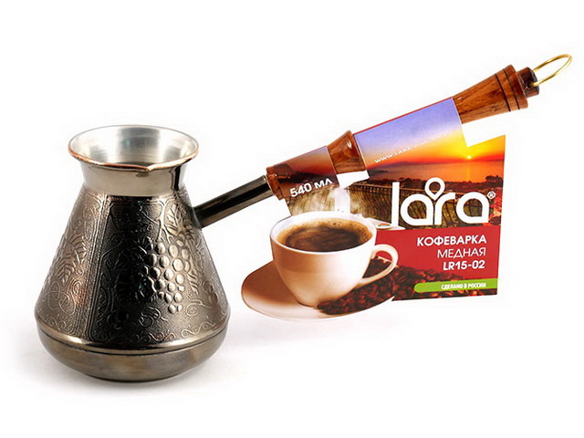 Турка медная LR15-02 540мл Виноград