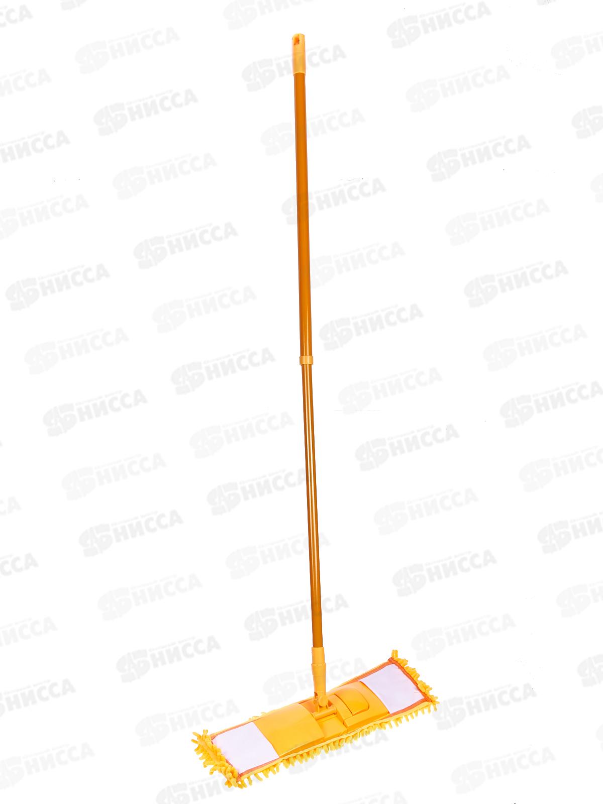 Швабра VETTA с насадкой из микрофибры телескопическая ручка 70-120см 444-268  г