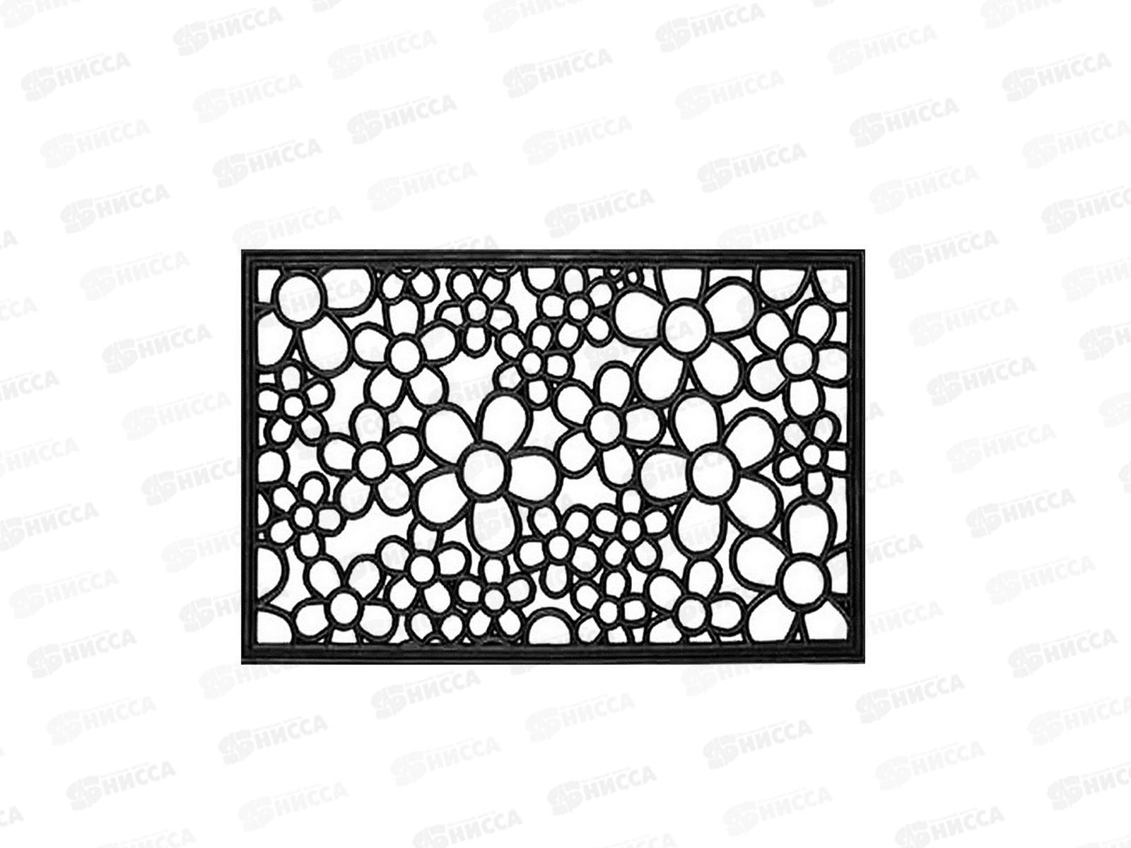 Коврик ажурный Цветы 40*60см  SUNSTEP 30-015  *20