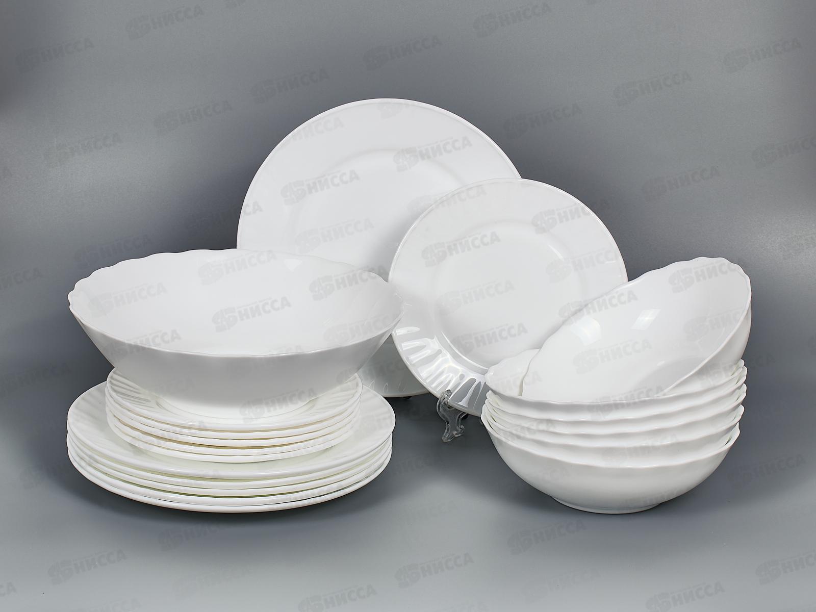 Набор столовый 19 предметов стеклокерамика 1/2 0001-19 Белье