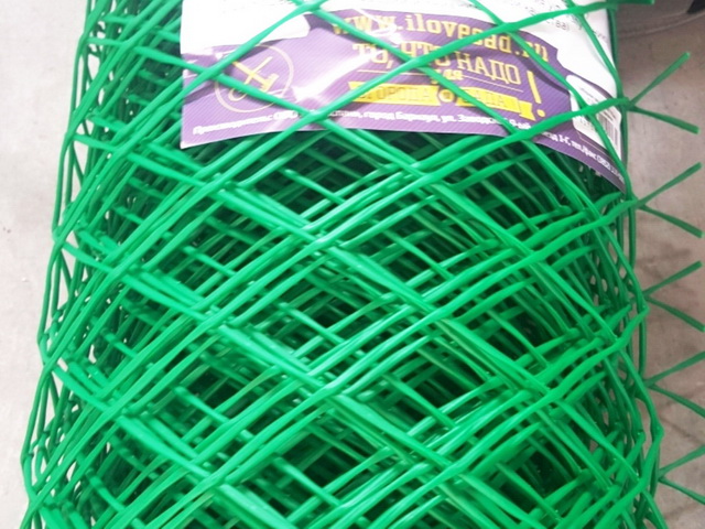 Сетка заборная 40*40 (шир. 1,2м) 10м зеленая