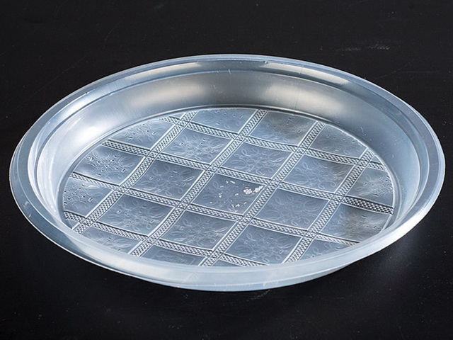 Тарелка одноразовая десертная 205мм бесцветная Ф*50/2000