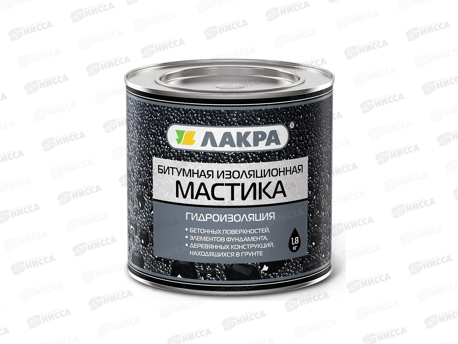 Мастика битумная изоляционная Лакра 1.8кг   *6/240