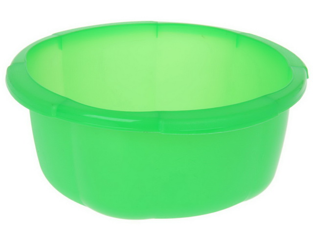 Таз 4,5л Космея зеленый *10 (Ангора)