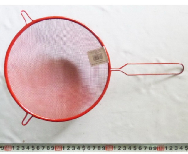 Сито металлическое 18см (035004) цвет с ручкой    Ж