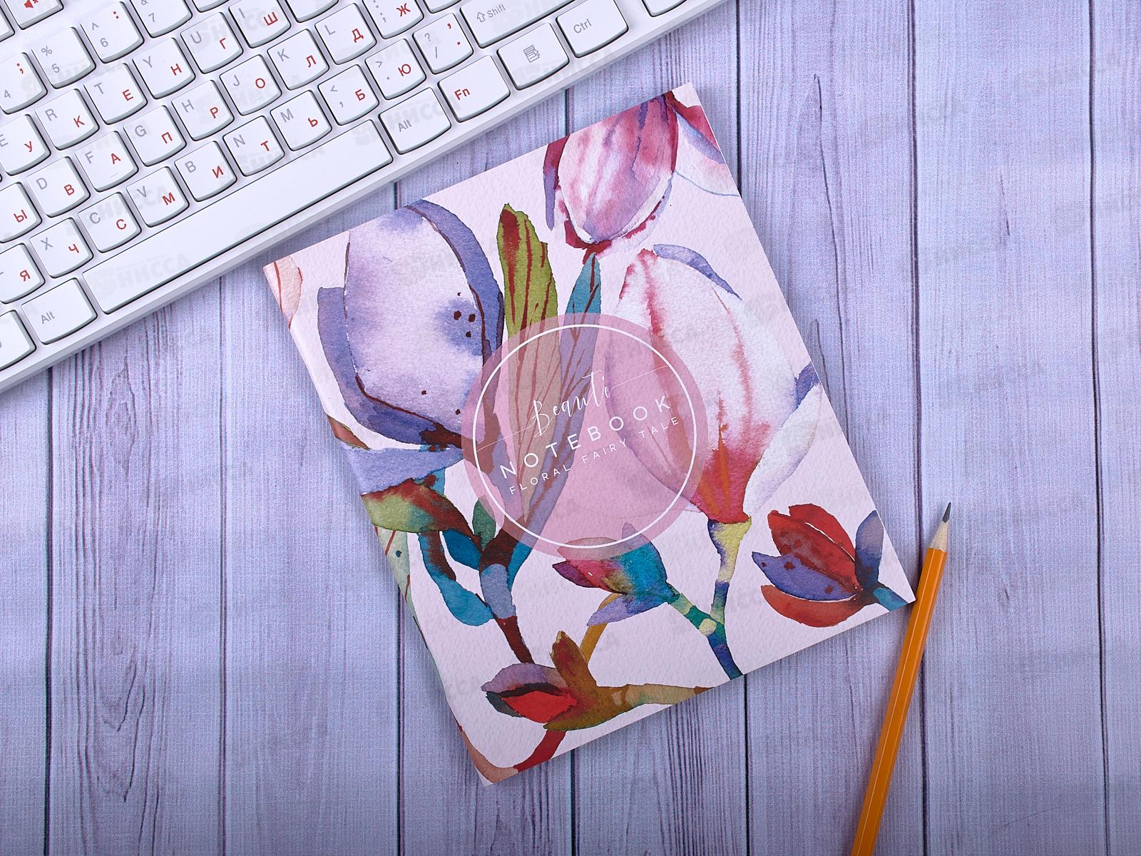 Тетрадь 48листов клетка  ПЛН Флора Арт, выб.лак, 2903 *40