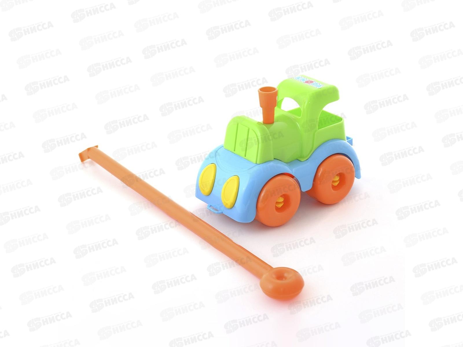 Каталка паровозик 22см КНОПА, 87020 *16  Пл