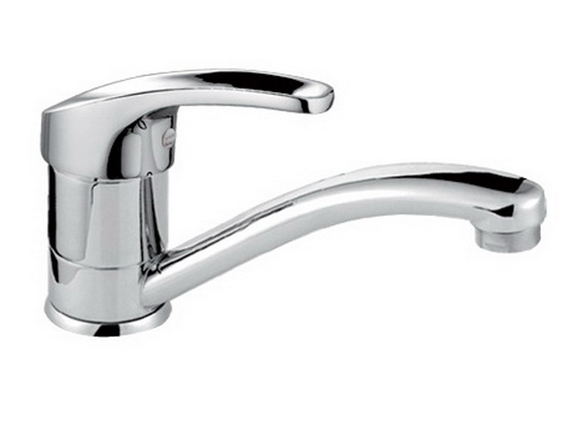 Смеситель для кухни РОТАТО Р4527 короткий носик шпилька