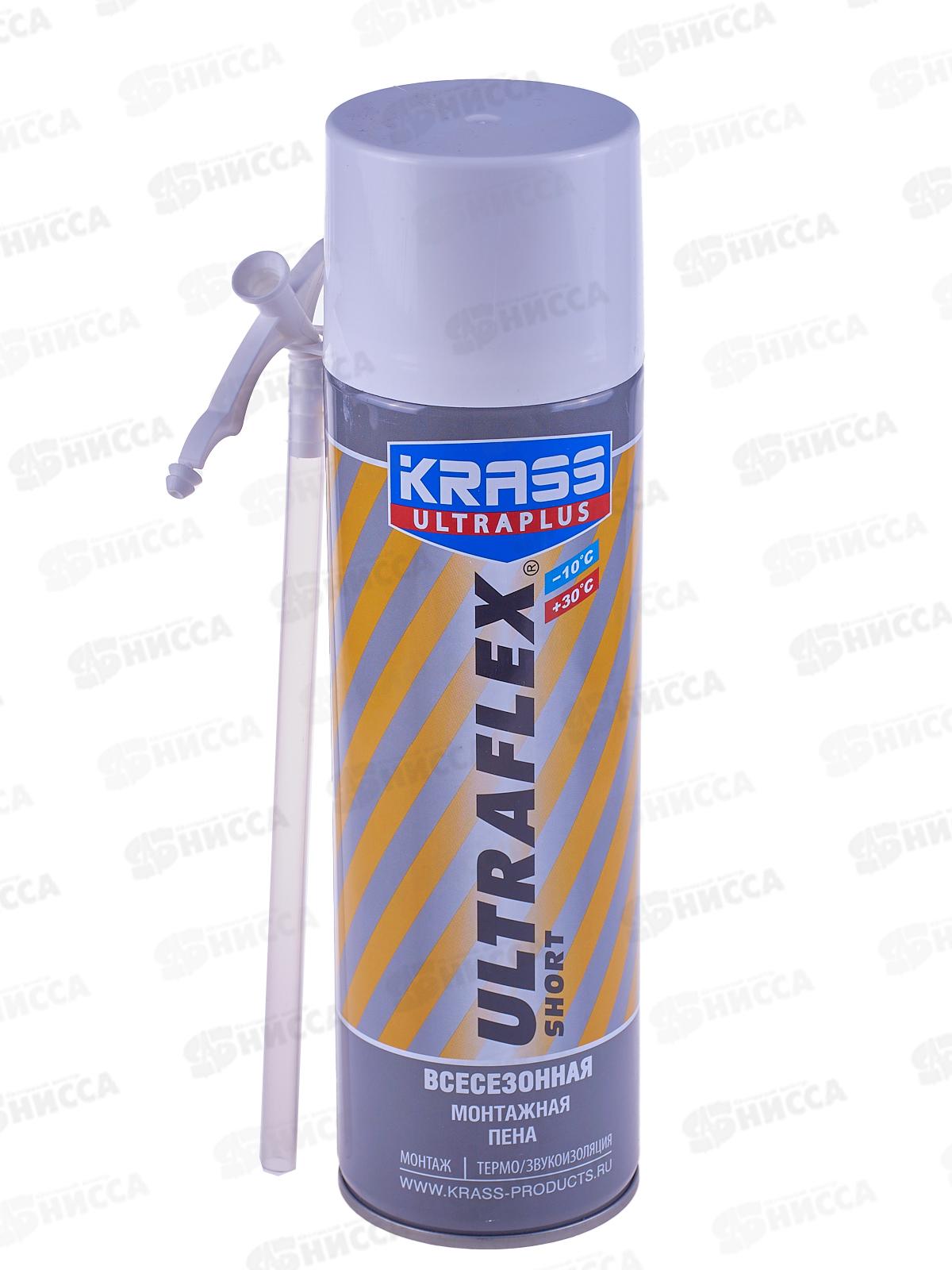 Пена монтажная ULTRAFLEX Short Всесезон 500мл, 0005285 *12/1008