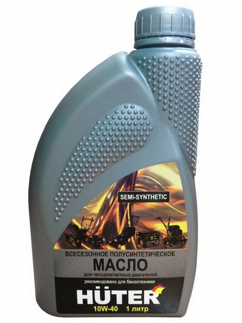 Масло моторное 10W-40 полусинтетическое Huter 1л для четырёхтактных двигателей *10