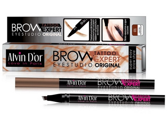 Алвин Дор Лайнер для бровей  Brow Tattoo 7мл №1