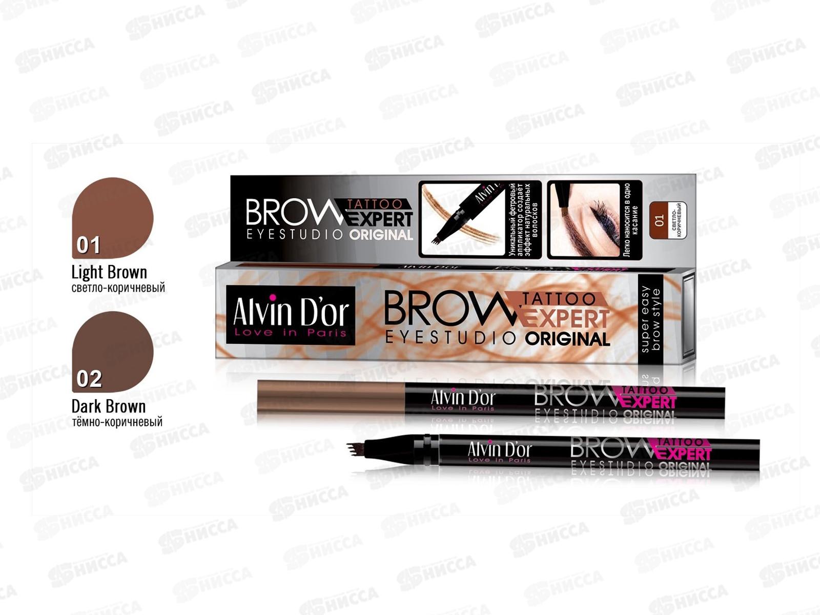 Алвин Дор Лайнер для бровей  Brow Tattoo 7мл №2