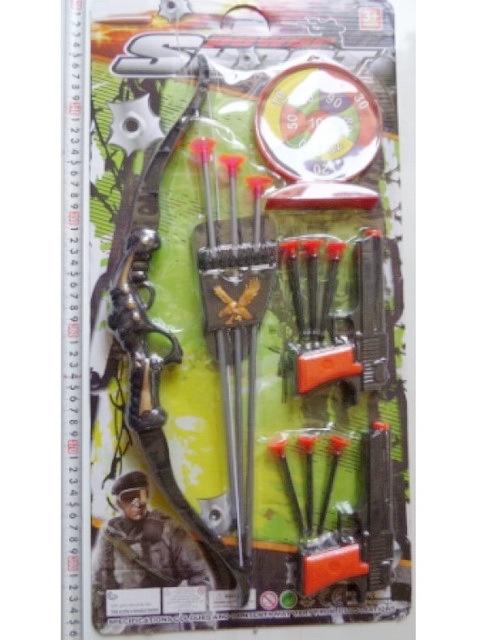 Набор охотника пистолеты,лук 13пр (004219)  Ж