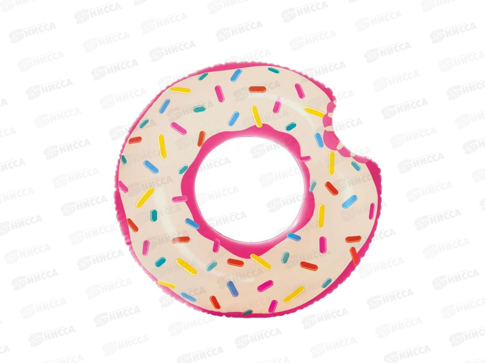 Круг надувной 56265, 94см Пончик от 9-ти лет  INTEX  *12