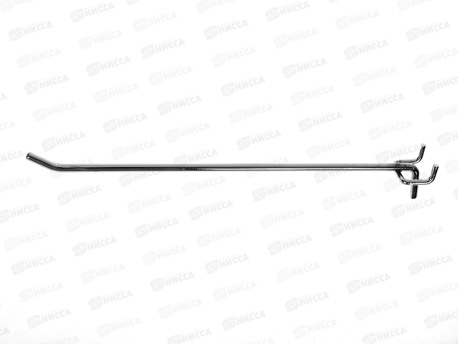 Крючок для витрин перфорированная решетка узкий захват 25см металл (012418)  Ж