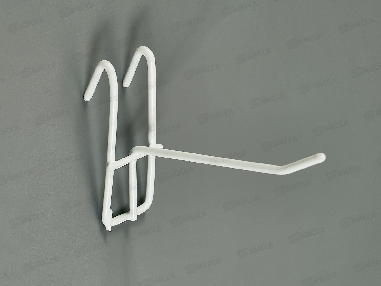 Крючок для витрин решетка 10см белый (006992)  Ж