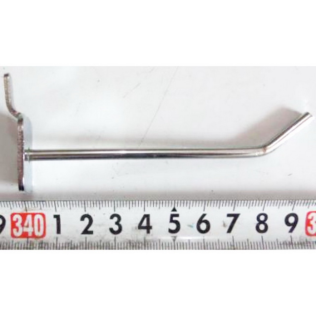 Крючок для витрин эконом панелей 1держатель 10см металл (012565)  Ж