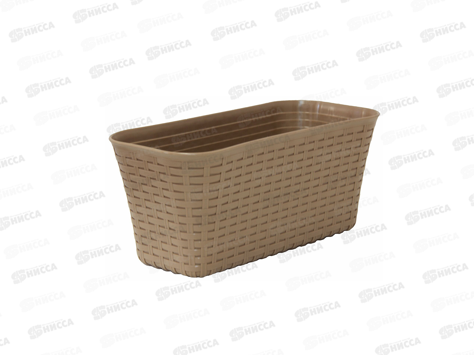 Балконный ящик 400мл РОТАНГ Бежевый ротанг М3225 *10