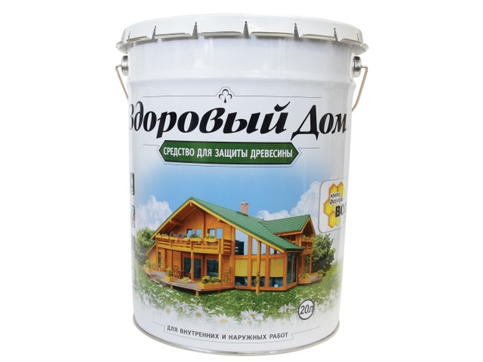 Здоровый Дом 20л деревозащитное средство, Махагон