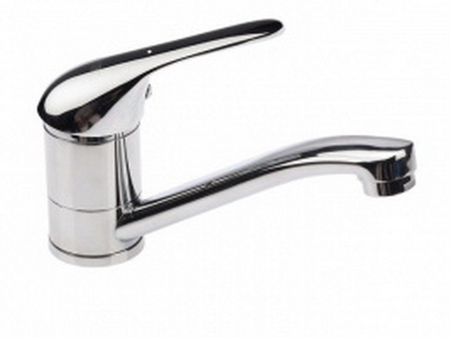 Смеситель для кухни нос (15см) Омега 40 картридж  3305-2 (крепление на гайке) *20