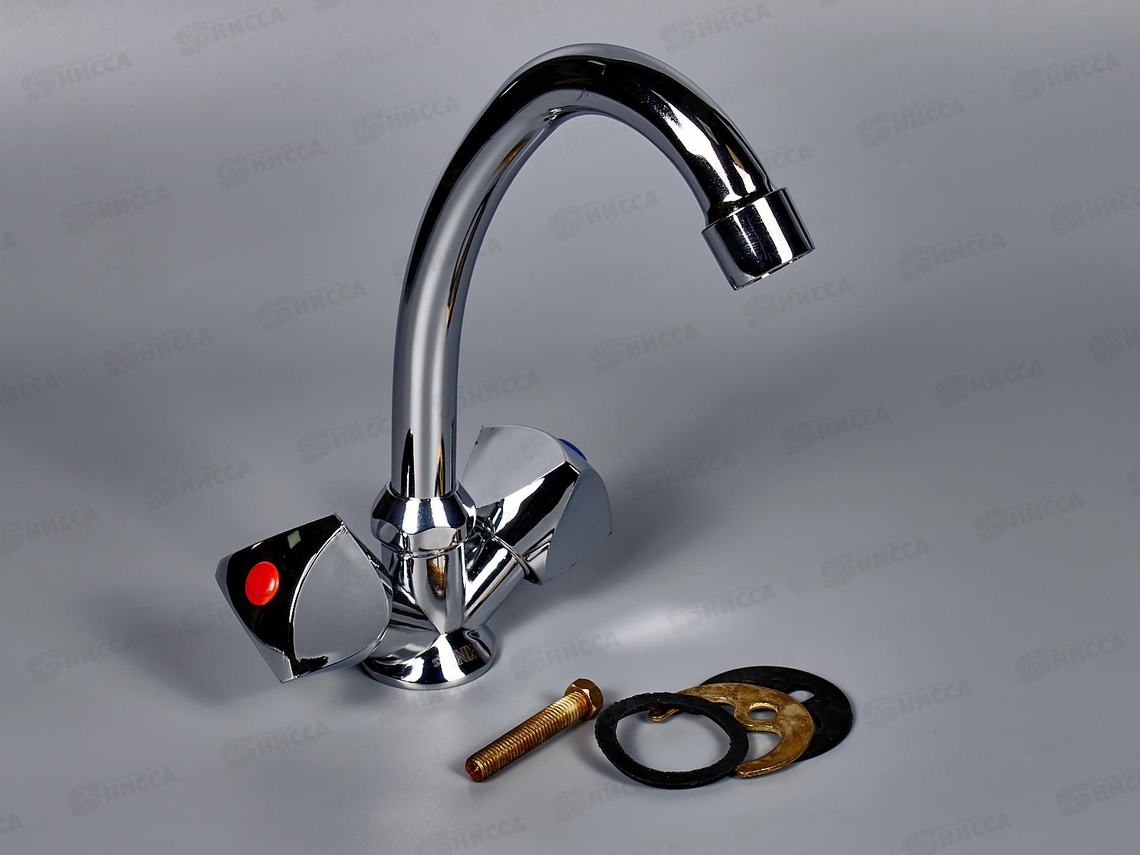 Смеситель елочка 1/2 керамика Onix A1106 (крепление под шпильку) *20