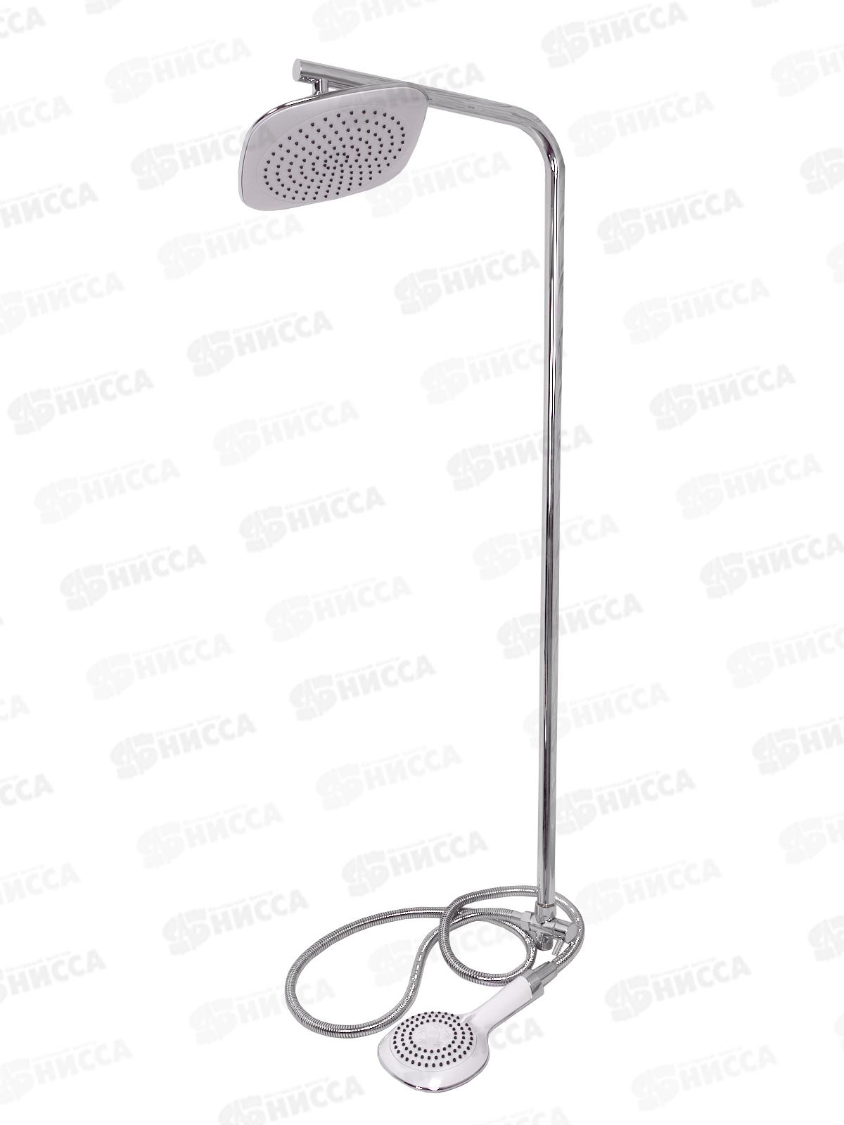 Душевая Стойка c двумя лейками  к смесителю. Н-1742 (Круглые лейки)