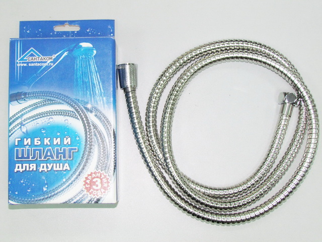 Шланг для душа ЛЮКС металлический 150см. блистер (импорт/ импорт) 80161 *40
