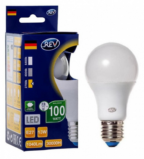 Лампа светодиодная REV A60 20Вт E27 2700К-тёплый свет *10/50