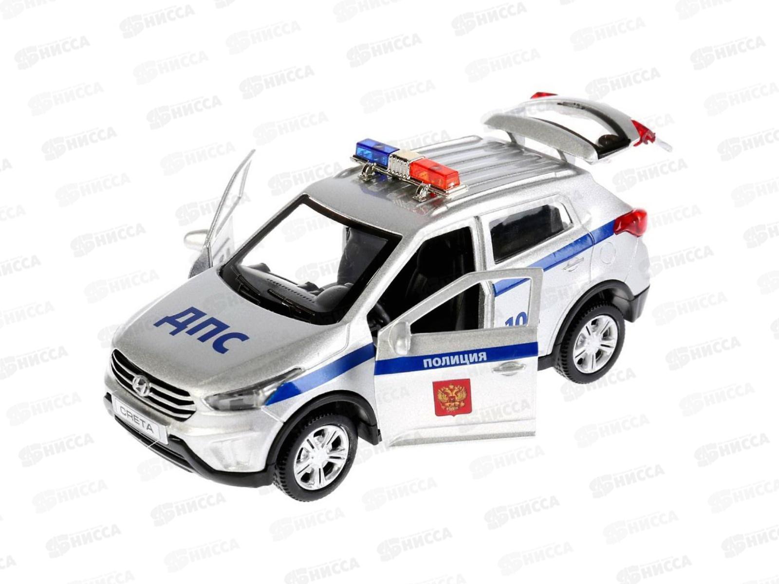 Машина &quotТЕХНОПАРК&quot металлическая &quotHYUNDAI CRETA Полиция&quot 12см, 259944 *2*36