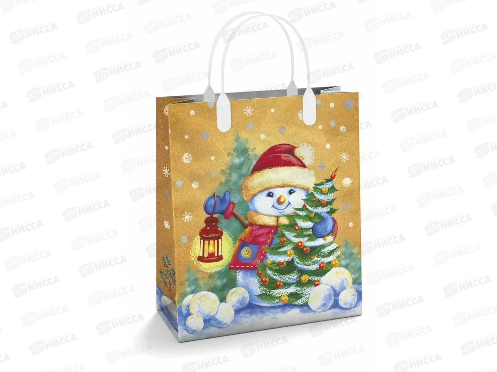 Сумочка пластиковая мягкий Новый Год 23*27 Заходи на огонек *40