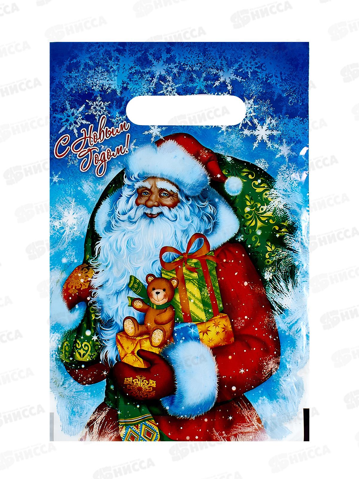 Пакет пробивной Новый Год 20*30 Новогодняя метель *100/2000 МЕЛКИЙ