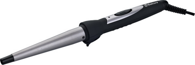 Щипцы для завивки SА-4408-BK13-25мм 25Вт керамический  конус